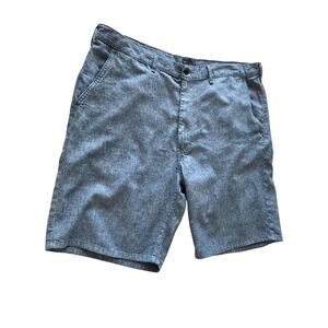 Levi's Strauss & Co Short Linen Chambray Blue‎ Flat Front Chino Men's 40
